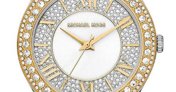  Shop Authentic Michael Kors Harlowe Three-Hand Crystals White Dial Two Tone Steel Strap Watch for Women - MK4811 - Luxxuri
