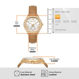  Shop Authentic Michael Kors Sage Three-Hand Mother of Pearl White Dial Brown Leather Strap Watch for Women - MK4819 - Luxxuri