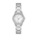  Shop Authentic Michael Kors Sage Three-Hand Mother of Pearl White Dial Silver Steel Strap Watch for Women - MK4824 - Luxxuri