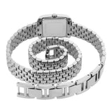  Shop Authentic Michael Kors Emery Pave Double Wrap White Dial Silver Steel Strap Watch for Women - MK4834 - Luxxuri