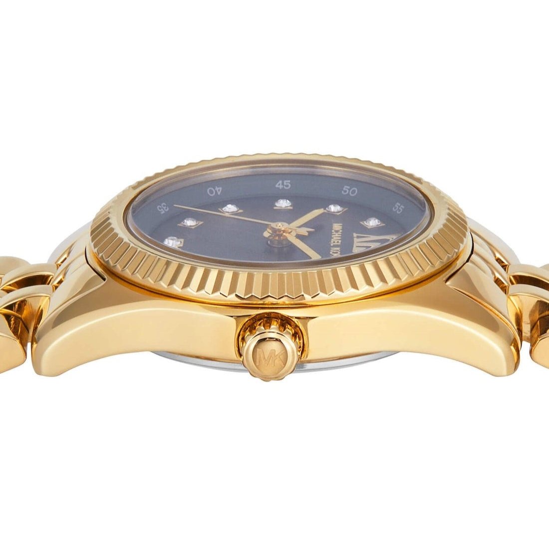  Shop Authentic Michael Kors Lexington Pave Three-Hand Green Dial Gold Steel Strap Watch for Women - MK4842 - Luxxuri