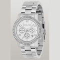  Shop Authentic Michael Kors Brinkley Silver Dial with Diamonds Silver Steel Strap Watch for Women - MK5083 - Luxxuri