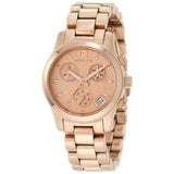  Shop Authentic Michael Kors Runway Chronograph Rose Gold Dial Rose Gold Steel Strap Watch for Women - MK5430 - Luxxuri