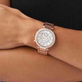  Shop Authentic Michael Kors Parker White Dial with Diamonds Rose Gold Steel Strap Watch for Women - MK5491 - Luxxuri