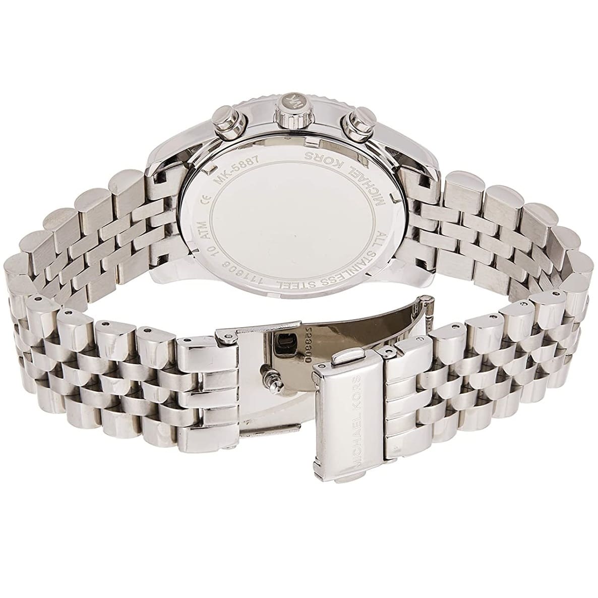  Shop Authentic Michael Kors Lexington Silver Dial Silver Steel Strap Watch for Women - MK5555 - Luxxuri