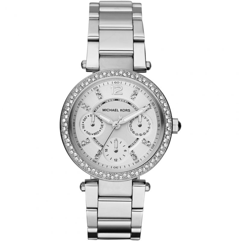  Shop Authentic Michael Kors Parker Silver Dial Silver Steel Strap Watch for Women - MK5615 - Luxxuri