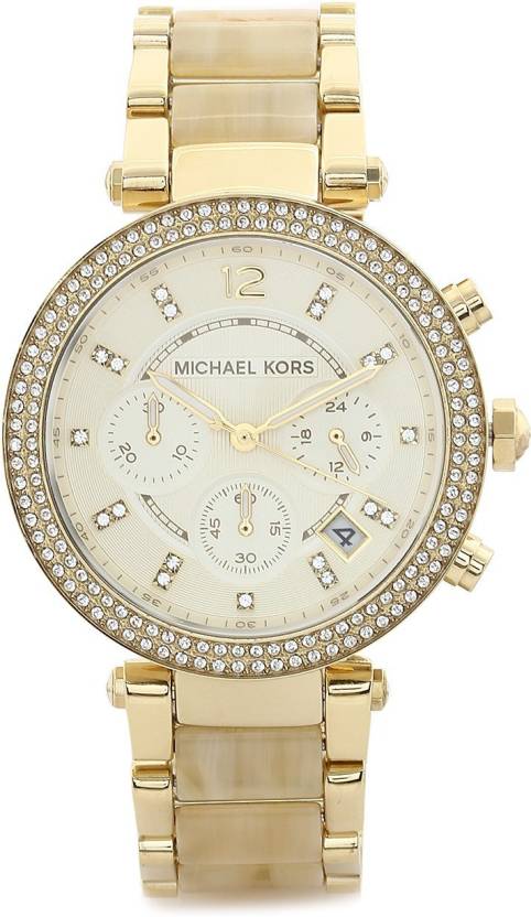  Shop Authentic Michael Kors Parker Gold Dial Gold Steel Strap Watch for Women - MK5632 - Luxxuri