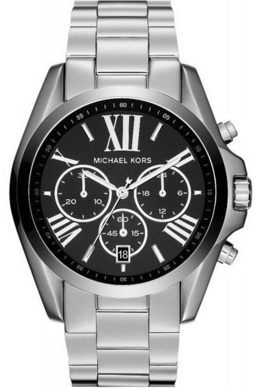  Shop Authentic Michael Kors Bradshaw Black Dial Silver Steel Strap Watch for Men - MK5705 - Luxxuri
