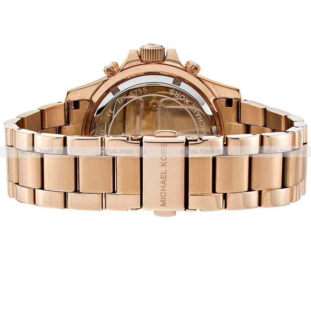  Shop Authentic Michael Kors Everest Chronograph Rose Gold Dial Rose Gold Steel Strap Watch For Women - MK5755 - Luxxuri