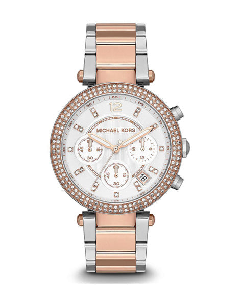  Shop Authentic Michael Kors Parker White Dial Two Tone Steel Strap Watch for Women - MK5820 - Luxxuri