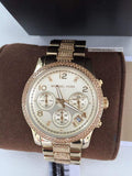  Shop Authentic Michael Kors Runway Gold Dial Gold Steel Strap Watch for Women - MK5826 - Luxxuri