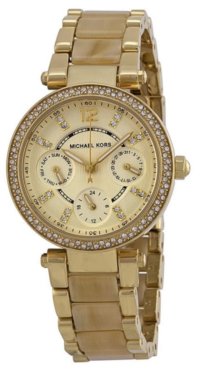  Shop Authentic Michael Kors Parker Gold DIal Gold Steel Strap Watch for Women - MK5842 - Luxxuri