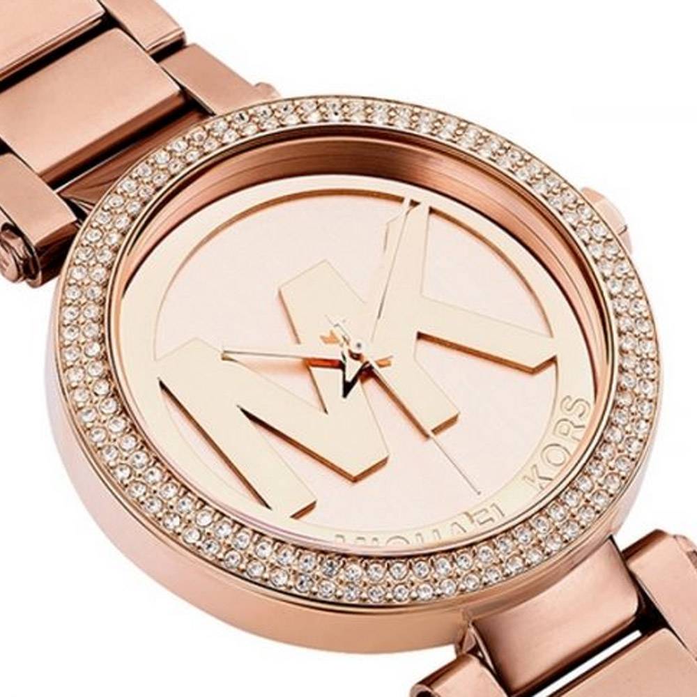  Shop Authentic Michael Kors Parker Rose Gold Dial Rose Gold Steel Strap Watch for Women - MK5865 - Luxxuri