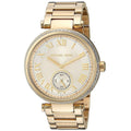  Shop Authentic Michael Kors Skylar Gold Dial Gold Steel Strap Watch for Women - MK5867 - Luxxuri