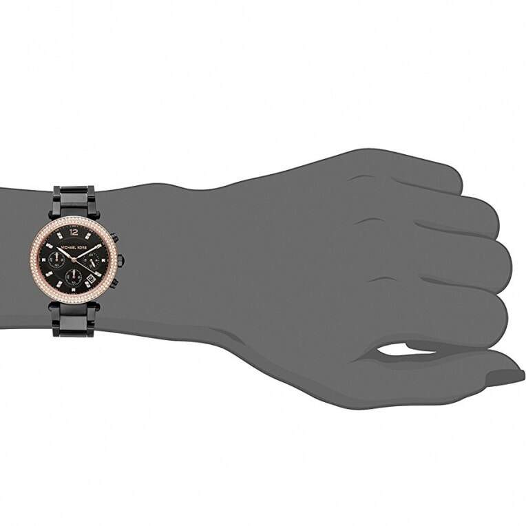  Shop Authentic Michael Kors Parker Diamonds Black Dial Black Steel Strap Watch for Women - MK5885 - Luxxuri