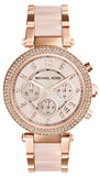  Shop Authentic Michael Kors Parker Pink Dial Two Tone Steel Strap Watch for Women - MK5896 - Luxxuri