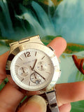  Shop Authentic Michael Kors Wyatt White Dial Silver Steel Strap Watch For Women - MK5932 - Luxxuri