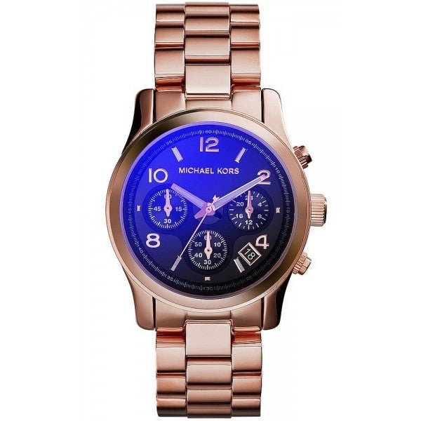  Shop Authentic Michael Kors Runway Iridescent Dial Rose Gold Steel Strap Watch for Women - MK5940 - Luxxuri