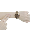 Michael Kors Bradshaw Chronograph Brown Dial Two Tone Steel Strap Watch For Women - MK5944