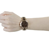  Shop Authentic Michael Kors Bradshaw Chronograph Brown Dial Two Tone Steel Strap Watch For Women - MK5944 - Luxxuri