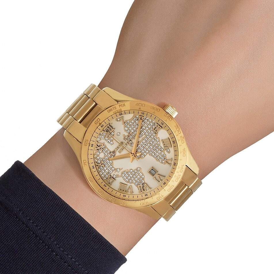  Shop Authentic Michael Kors Layton Chronograph Gold Dial Gold Steel Strap Watch for Women - MK5959 - Luxxuri