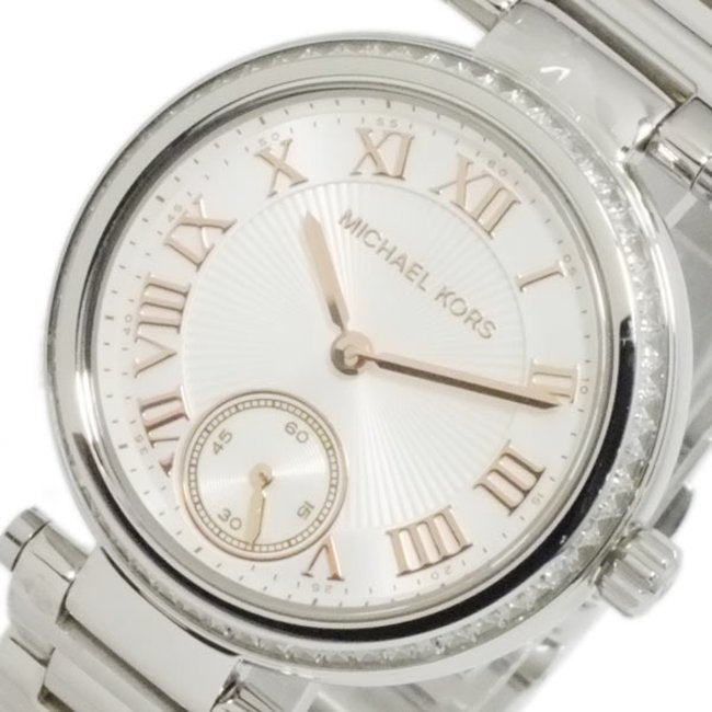  Shop Authentic Michael Kors Skylar Quartz White Dial Silver Steel Strap Watch For Women - MK5970 - Luxxuri