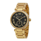  Shop Authentic Michael Kors Skylar Black Dial Gold Steel Strap Watch for Women - MK5989 - Luxxuri