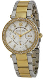  Shop Authentic Michael Kors Parker White Dial Two Tone Steel Strap Watch for Women - MK6055 - Luxxuri
