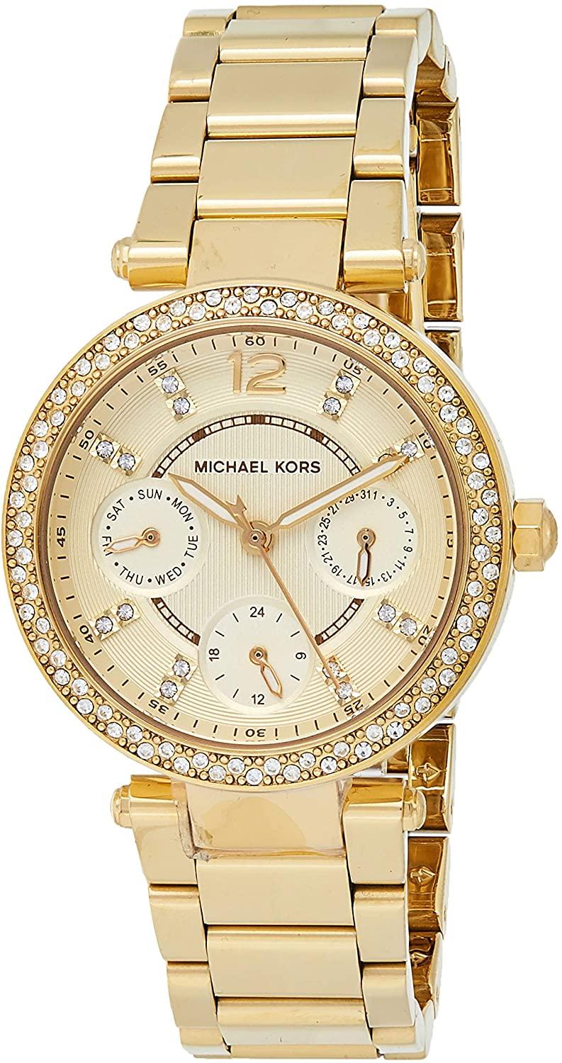  Shop Authentic Michael Kors Parker White Dial Gold Steel Strap Watch for Women - MK6056 - Luxxuri