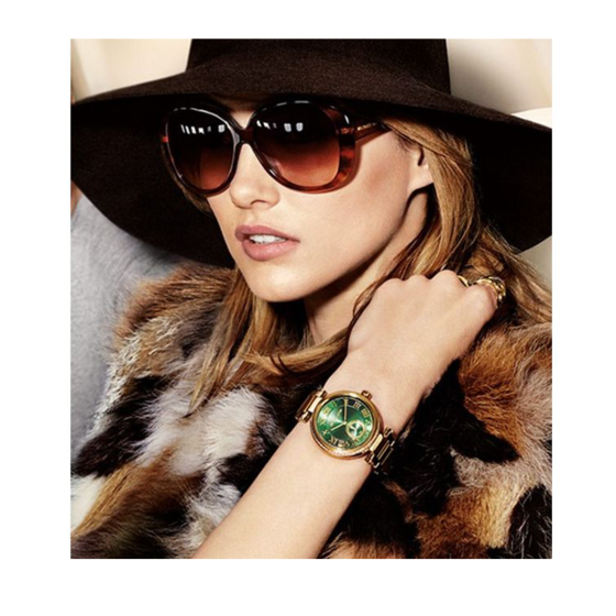  Shop Authentic Michael Kors Skylar Green Dial Gold Steel Strap Watch for Women - MK6065 - Luxxuri