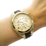  Shop Authentic Michael Kors Blair Gold Dial Two Tone Steel Strap Watch for Women - MK6094 - Luxxuri