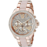  Shop Authentic Michael Kors Wren Crystals Rose Gold Dial Rose Gold Steel Strap Watch for Women - MK6096 - Luxxuri