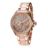  Shop Authentic Michael Kors Wren Crystals Rose Gold Dial Rose Gold Steel Strap Watch for Women - MK6096 - Luxxuri