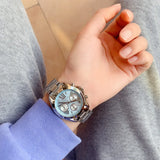  Shop Authentic Michael Kors Bradshaw Chronograph Blue Dial Silver Steel Strap Watch For Women - MK6098 - Luxxuri