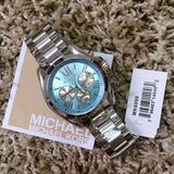  Shop Authentic Michael Kors Bradshaw Chronograph Blue Dial Silver Steel Strap Watch For Women - MK6099 - Luxxuri