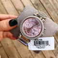  Shop Authentic Michael Kors Parker Chronograph Pink Dial Silver Steel Strap Watch For Women - MK6105 - Luxxuri