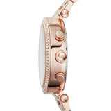  Shop Authentic Michael Kors Parker Chronograph Red Dial Rose Gold Steel Strap Watch For Women - MK6106 - Luxxuri