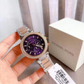  Shop Authentic Michael Kors Parker Chronograph Purple Dial Two Tone Steel Strap Watch For Women - MK6108 - Luxxuri