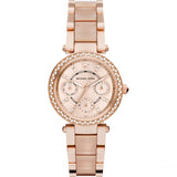  Shop Authentic Michael Kors Parker Pink Dial Two Tone Steel Strap Watch for Women - MK6110 - Luxxuri