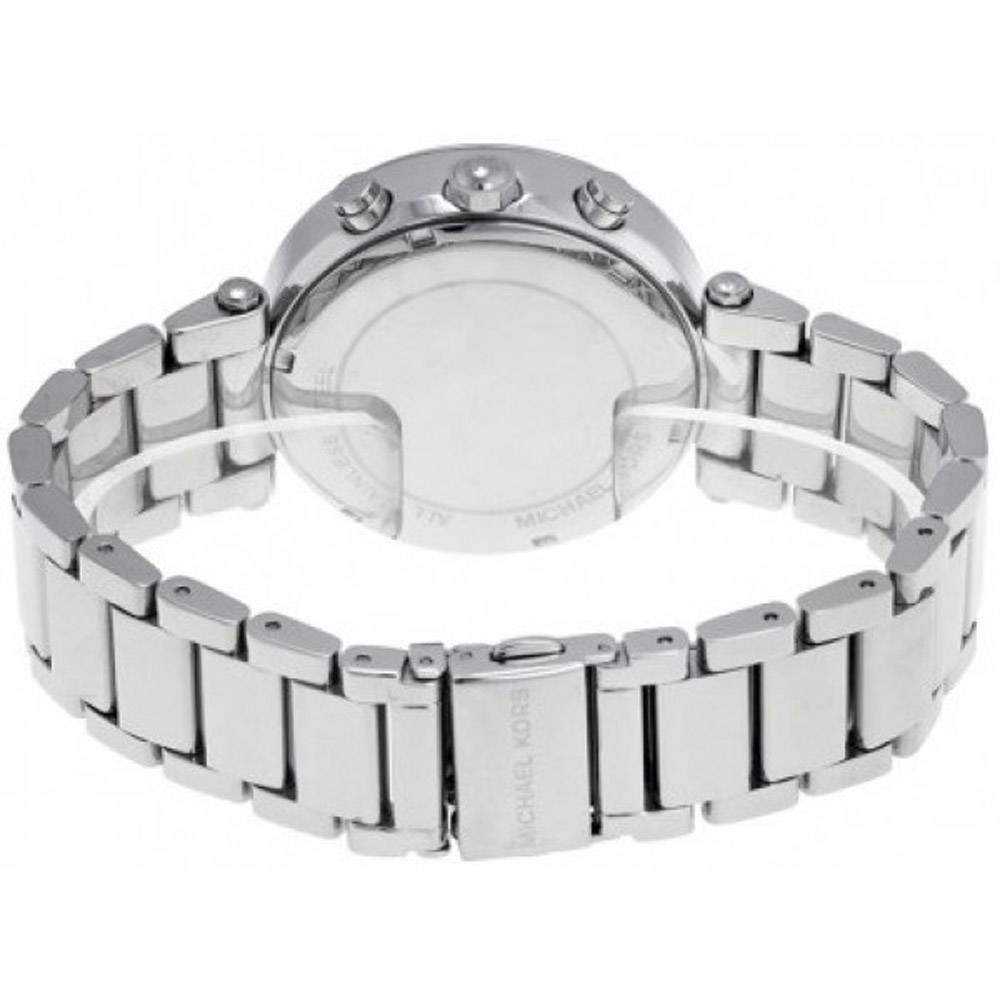  Shop Authentic Michael Kors Parker Chronograph Blue Dial Silver Steel Strap Watch for Women - MK6117 - Luxxuri