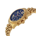  Shop Authentic Michael Kors Lexington Chronograph Blue Dial Gold Steel Strap Watch For Women - MK6206 - Luxxuri