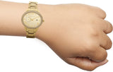  Shop Authentic Michael Kors Whitley Analog Diamonds Gold Dial Gold Steel Strap Watch For Women - MK6227 - Luxxuri