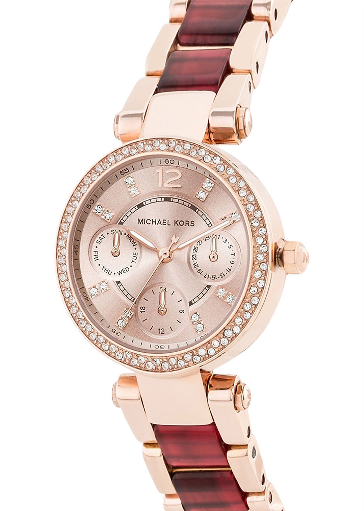  Shop Authentic Michael Kors Parker Rose Gold Dial Two Tone Steel Strap Watch for Women - MK6239 - Luxxuri