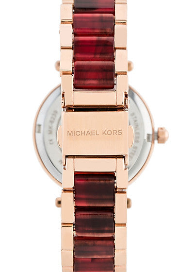 Shop Authentic Michael Kors Parker Rose Gold Dial Two Tone Steel Strap Watch for Women - MK6239 - Luxxuri
