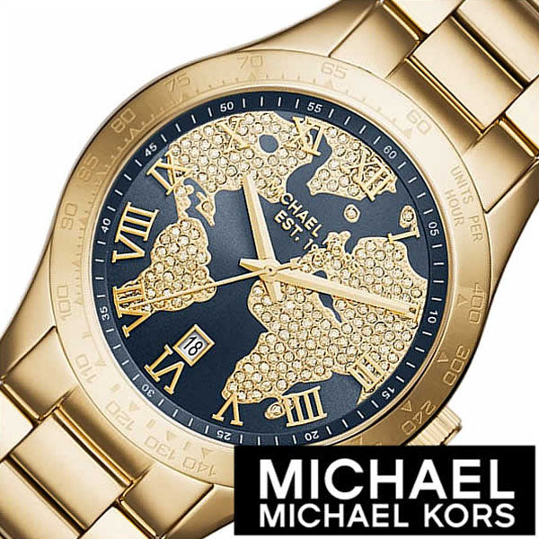  Shop Authentic Michael Kors Layton Pave Blue Dial Gold Steel Strap Watch for Women - MK6243 - Luxxuri
