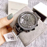  Shop Authentic Michael Kors Parker Chronograph Grey Dial Grey Steel Strap Watch For Women - MK6265 - Luxxuri