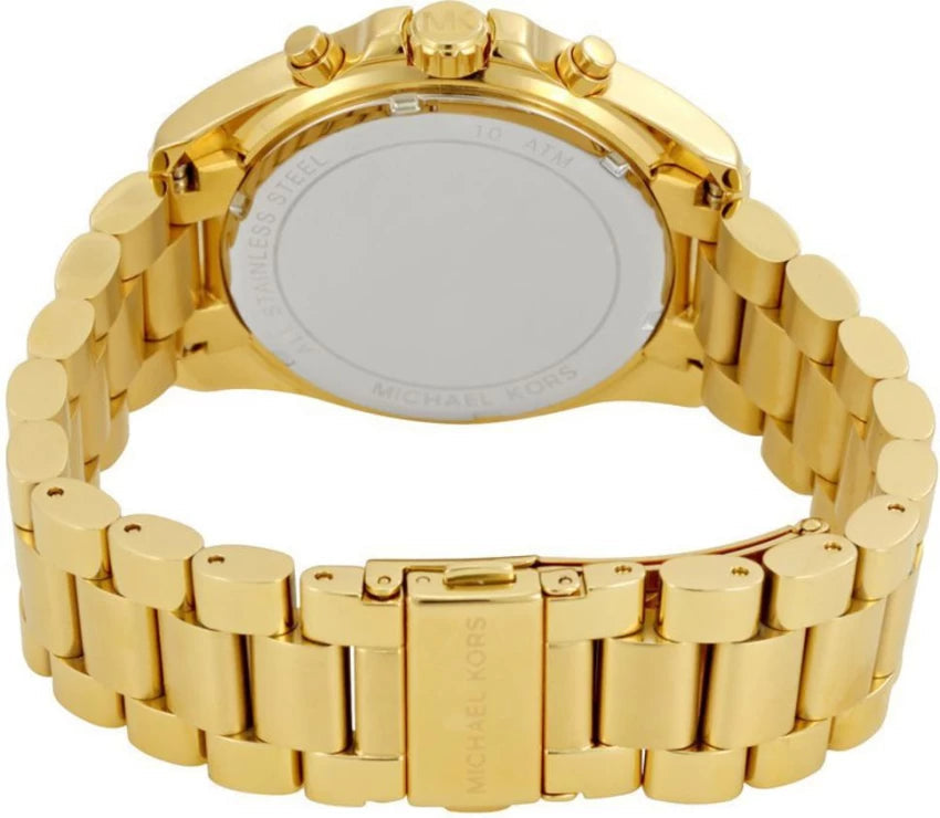  Shop Authentic Michael Kors Bradshaw Chronograph White Dial Gold Steel Strap Watch For Women - MK6266 - Luxxuri