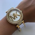  Shop Authentic Michael Kors Parker White Dial Two Tone Steel Strap Watch for Women - MK6313 - Luxxuri