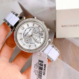  Shop Authentic Michael Kors Parker Chronograph Silver Dial Silver Steel Strap Watch For Women - MK6354 - Luxxuri