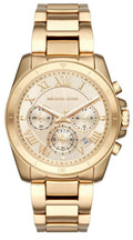  Shop Authentic Michael Kors Brecken Chronograph Gold Dial Gold Steel Strap Watch For Women - MK6366 - Luxxuri
